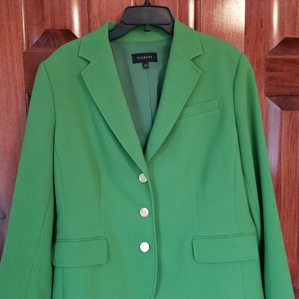 Talbots Vibrant Green Women's Blazer